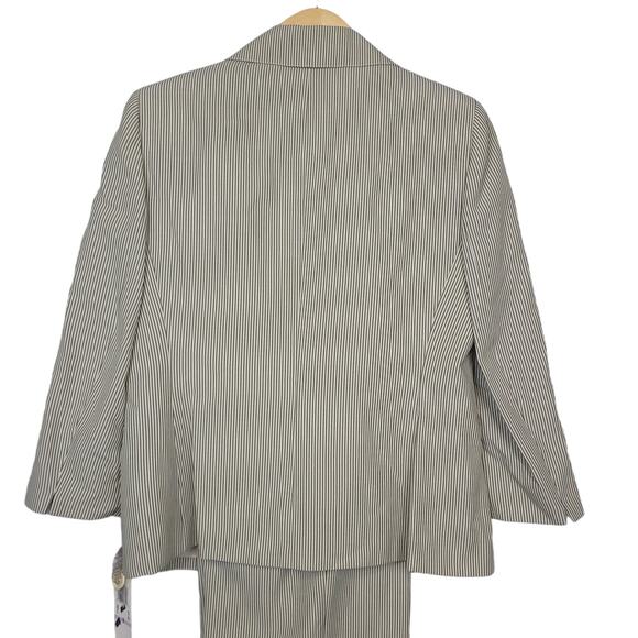 Evan Picone Women's 2pc Pant Suit Set Sz 6 Loden Ivor Office Corpcore NWT - Picture 8 of 16